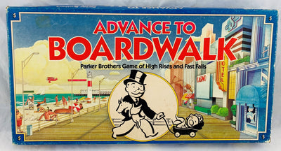 Advance to Boardwalk Monopoly Game - 1985 - Parker Brothers - Great Condition