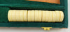 Green Colored Backgammon Game 15" x 10" - Complete - Great Condition