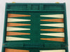Green Colored Backgammon Game 15" x 10" - Complete - Great Condition