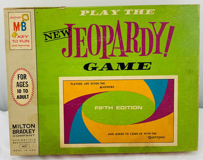 Jeopardy Game 5th Edition - 1964 - Milton Bradley - Great Condition