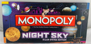 Night Sky Solar System Monopoly - 2010 - USAopoly - Great Condition