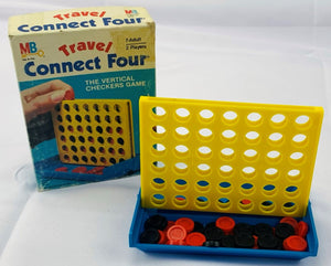 Connect Four Travel Game - 1982 - Milton Bradley - Good Condition