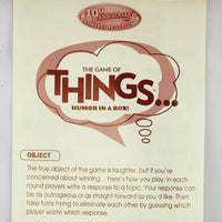 The Game of Things - 2014 - Patch - Great Condition