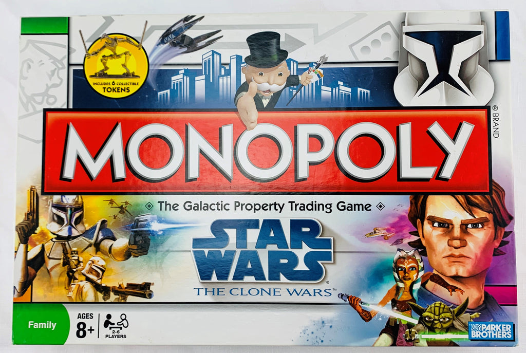 Star Wars Clone Wars Monopoly Game - 2008 - Parker Brothers - Great Condition