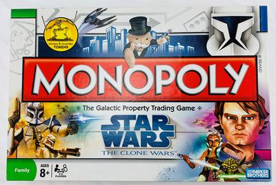 Star Wars Clone Wars Monopoly Game - 2008 - Parker Brothers - Great Condition