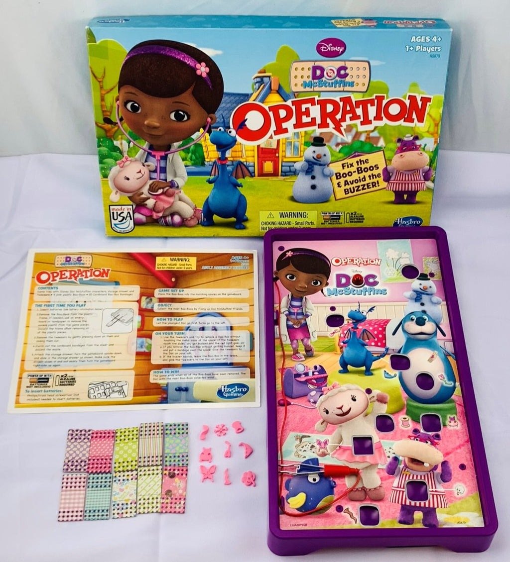Doc McStuffins Operation Game - 2013 - Milton Bradley - Great Condition