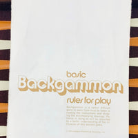 Tan Backgammon Game 15.5" x 10" - Complete - Great Condition