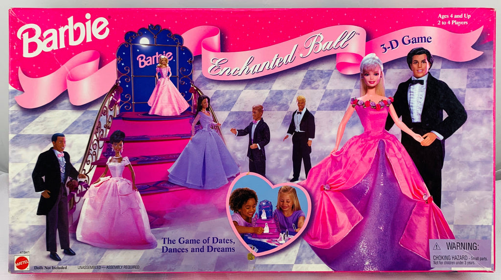 Barbie Enchanted Ball 3-D Game - 1998 - Mattel - Great Condition