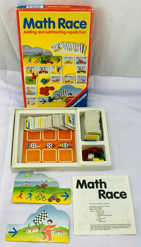 Mat Racing Game Math Race Game - 1988 - Ravensburger - Great Condition | Mandi's Attic Toys