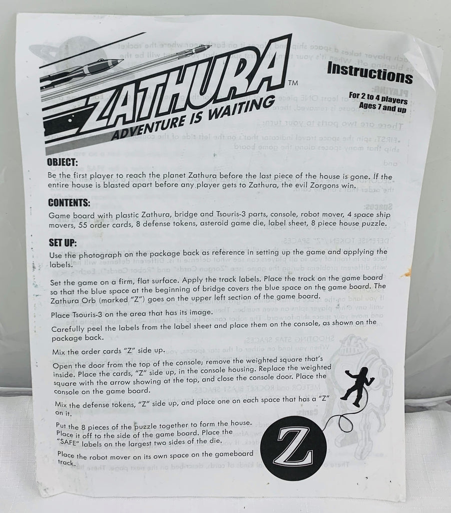 Gioco Da Tavolo Zathura Di Pressman - 2005 - Gioco Completo O Ricambi - Foto 2