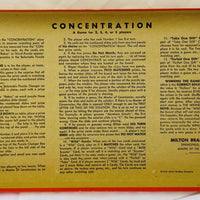 Concentration Game 12th Edition - 1973 - Milton Bradley - Great Condition