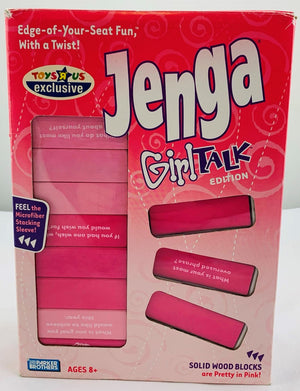 Jenga Girl Talk Game - 2007 - Parker Brothers - Never Played