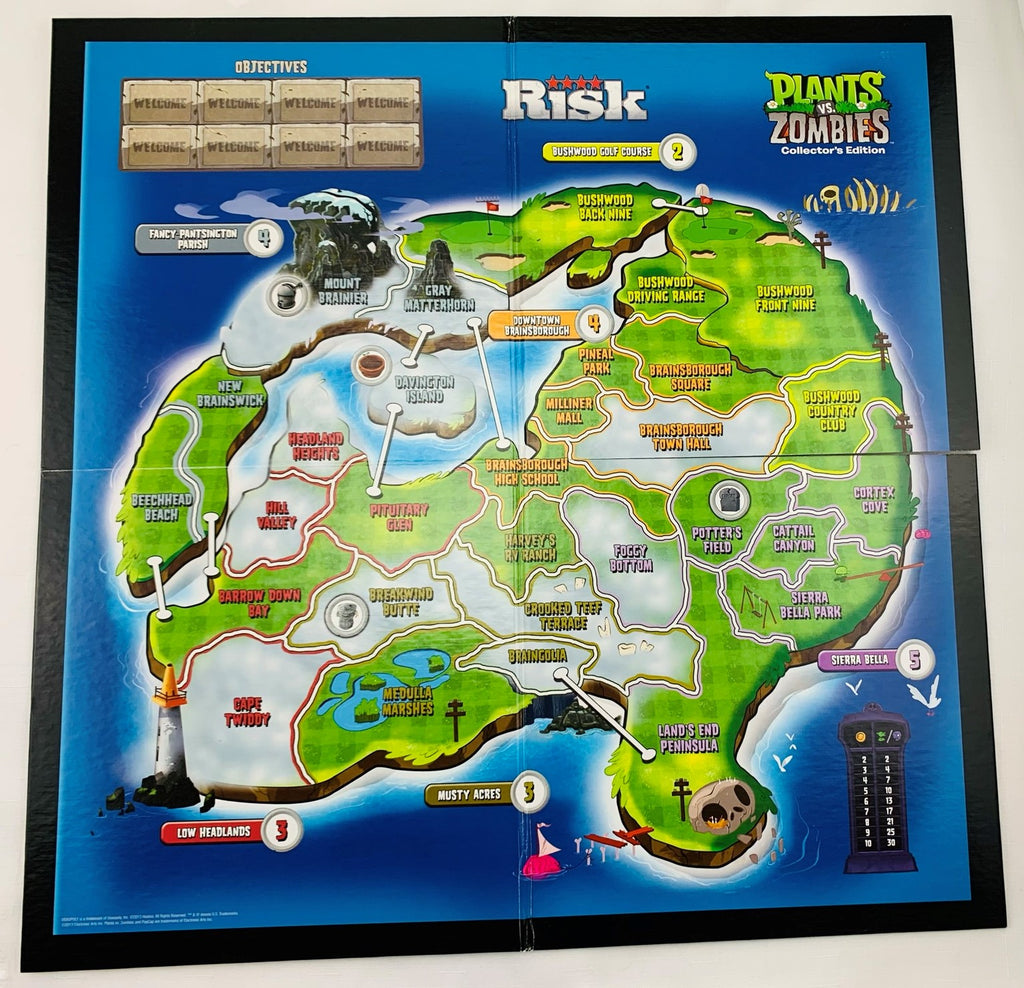 Risk: Plants vs. Zombies, Board Game