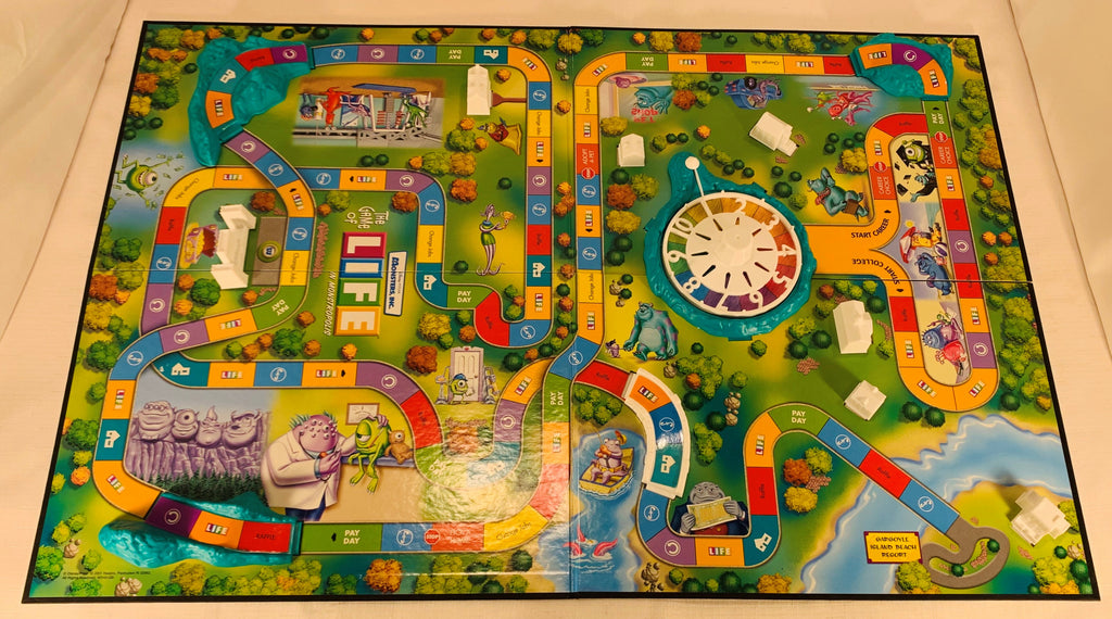 game of life monsters inc Monsters Inc. Game of Life - 2001 - Milton Bradley - Great Condition