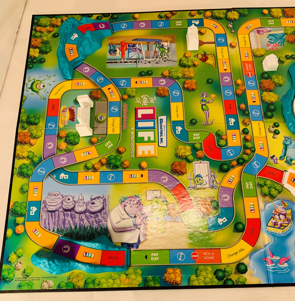 monsters inc games Monsters Inc. Game of Life - 2001 - Milton Bradley - Great Condition