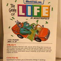 Monsters Inc. Game of Life - 2001 - Milton Bradley - Great Condition