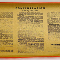 Concentration Game 16th Edition - 1976 - Milton Bradley - Great Condition