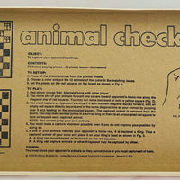 Animal Checkers - 1978 - Milton Bradley - Great Condition