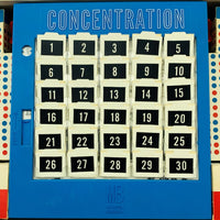 Concentration Game 9th Edition - 1970 - Milton Bradley - Great Condition