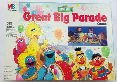 Sesame Street Great Big Parade Game - 1989 - Milton Bradley - Very Good Condition