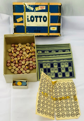 Game of Lotto Bingo Game - Milton Bradley - Vintage - Good Condition