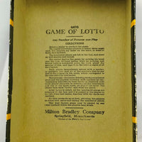 Game of Lotto Bingo Game - Milton Bradley - Vintage - Good Condition