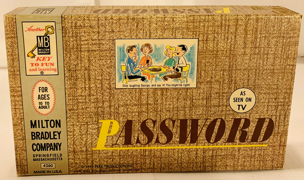 Password Game 1st Edition - 1962 - Milton Bradley - Great Condition