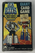 GoBots GIANT Card Game - 1985 - Golden - New