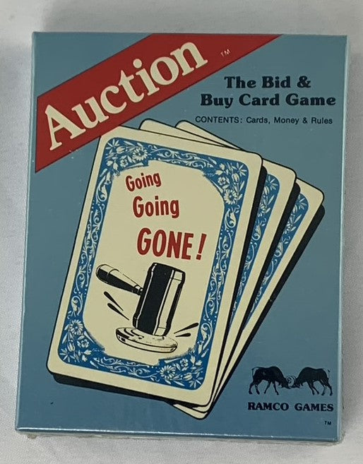 Auction Card Game - 1985 - Ramco Games - New/Sealed