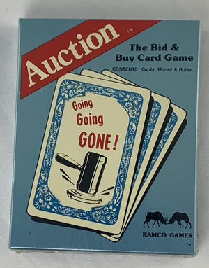 Auction Card Game - 1985 - Ramco Games - New/Sealed