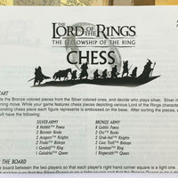 Lord of the Rings Chess Set Fellowship of the Ring - 2005 - Parker Brothers - Great Condition