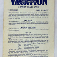 Rand McNally Destination: Vacation Game - 1989 - Hoyle - Very Good Condition
