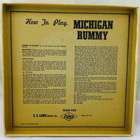 Michigan Rummy Game - 1963 - E.S. Lowe - Good Condition