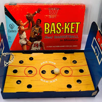 Bas-ket Game Miniature Basketball - 1961 - Cadaco - Good Condition