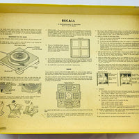 Recall Game - 1968 - Milton Bradley - Great Condition