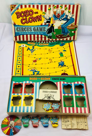 Bozo the Clown Circus Game - 1960 - Transogram - Great Condition