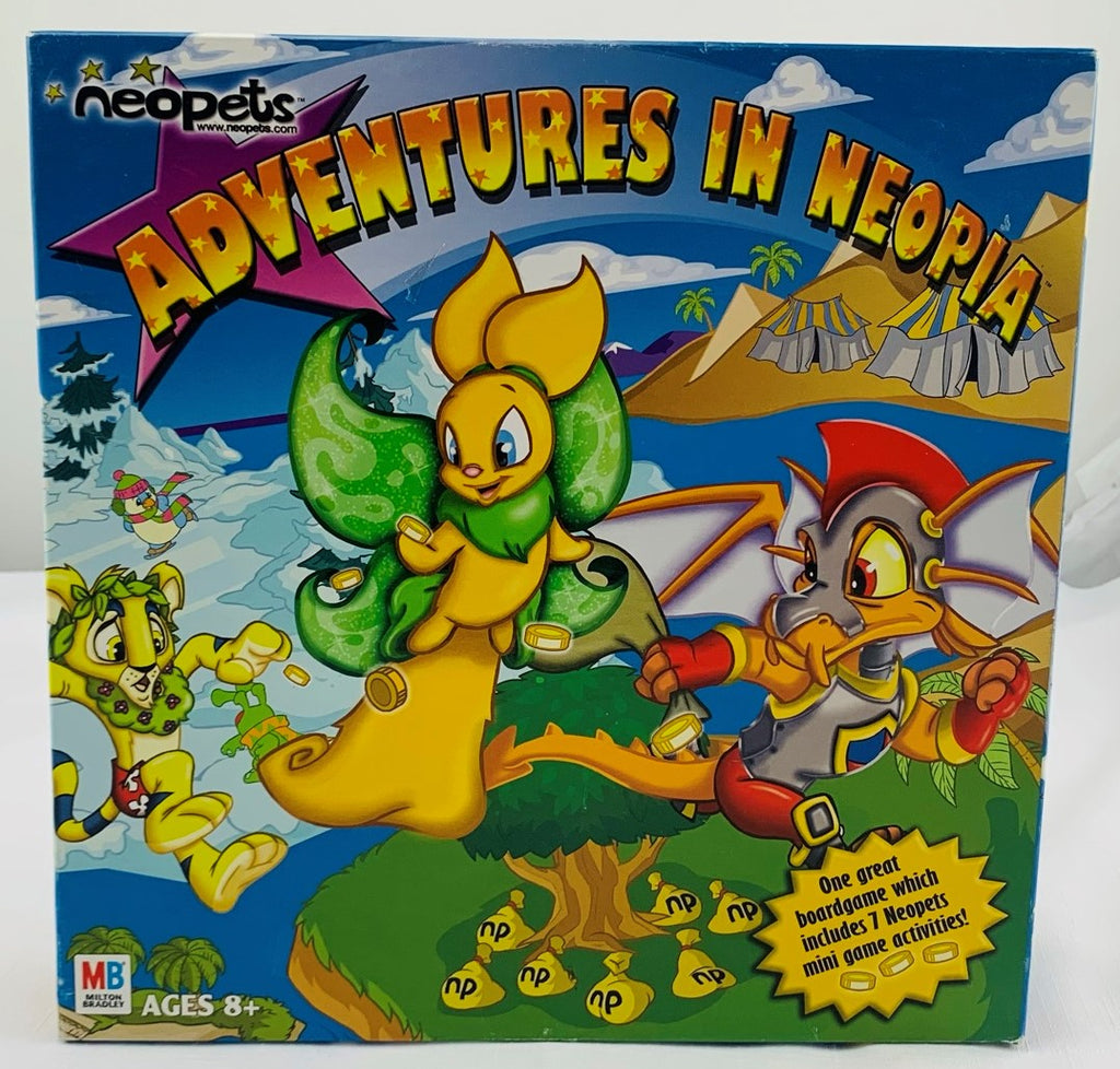 Neopets: Adventures in Neopia Game - 2002 - Milton Bradley - New Old Stock