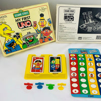 Sesame Street My First Uno Game - 1989 - Mattel - Great Condition