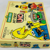 Sesame Street My First Uno Game - 1989 - Mattel - Great Condition
