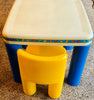 Little Tikes Child Size Activity Table with 2 Chunky Chairs -  Great Condition
