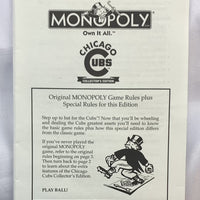 Chicago Cubs Monopoly Game - 2005 - USAopoly - Great Condition