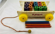Playskool Wood Block Wagon - Good Condition