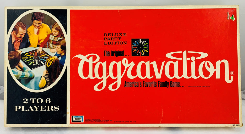 Aggravation Game Deluxe Party Edition - 1972 - Lakeside - Great Condition