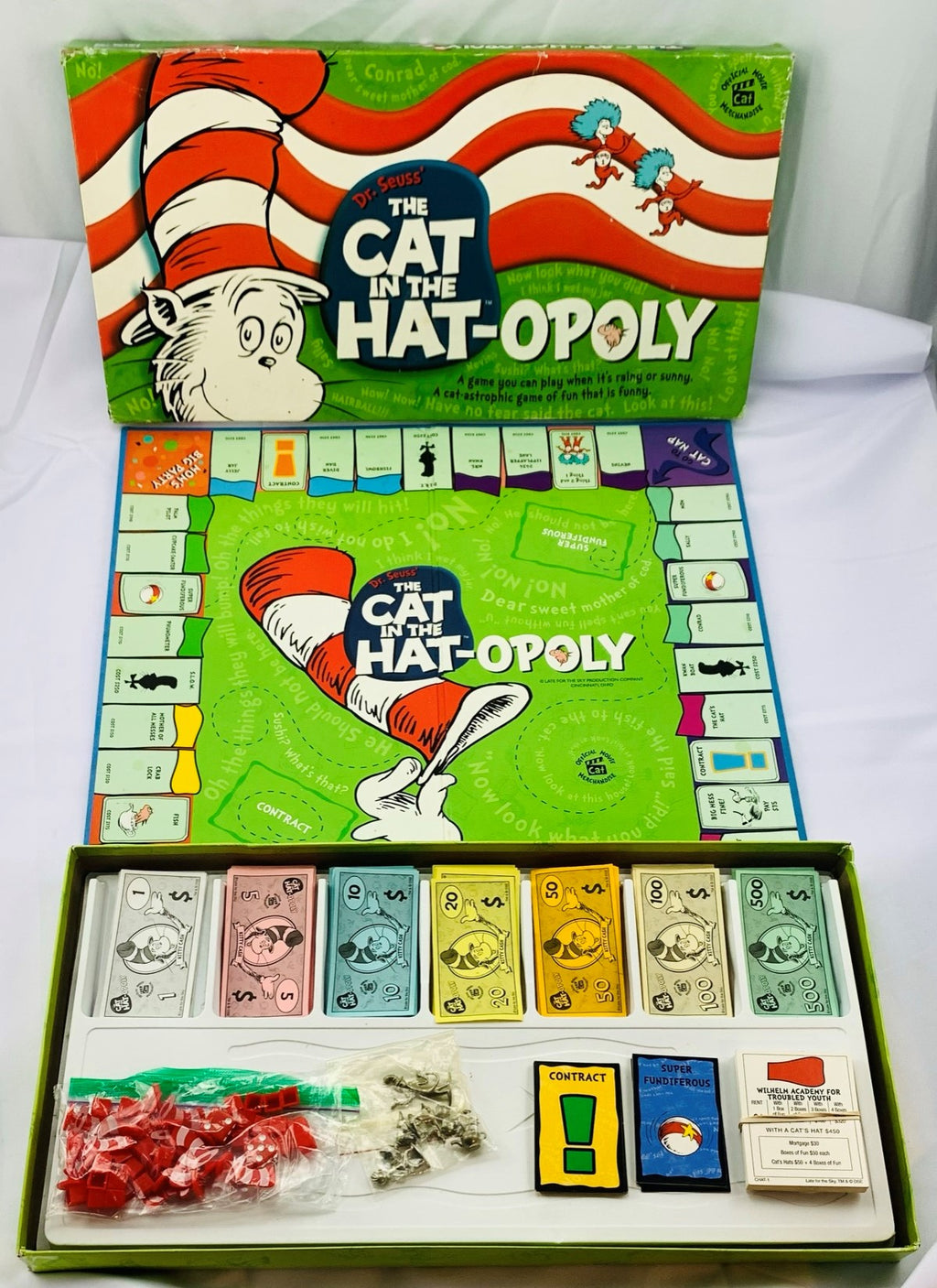 Cat in the Hat Monopoly Game - 2003 - USAopoly - Great Condition