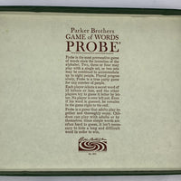 Probe Game of Words Fine Edition - 1964 - Parker Brothers - Great Condition