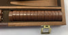 Backgammon Game 15" x 10" Brown Case - Complete - Great Condition