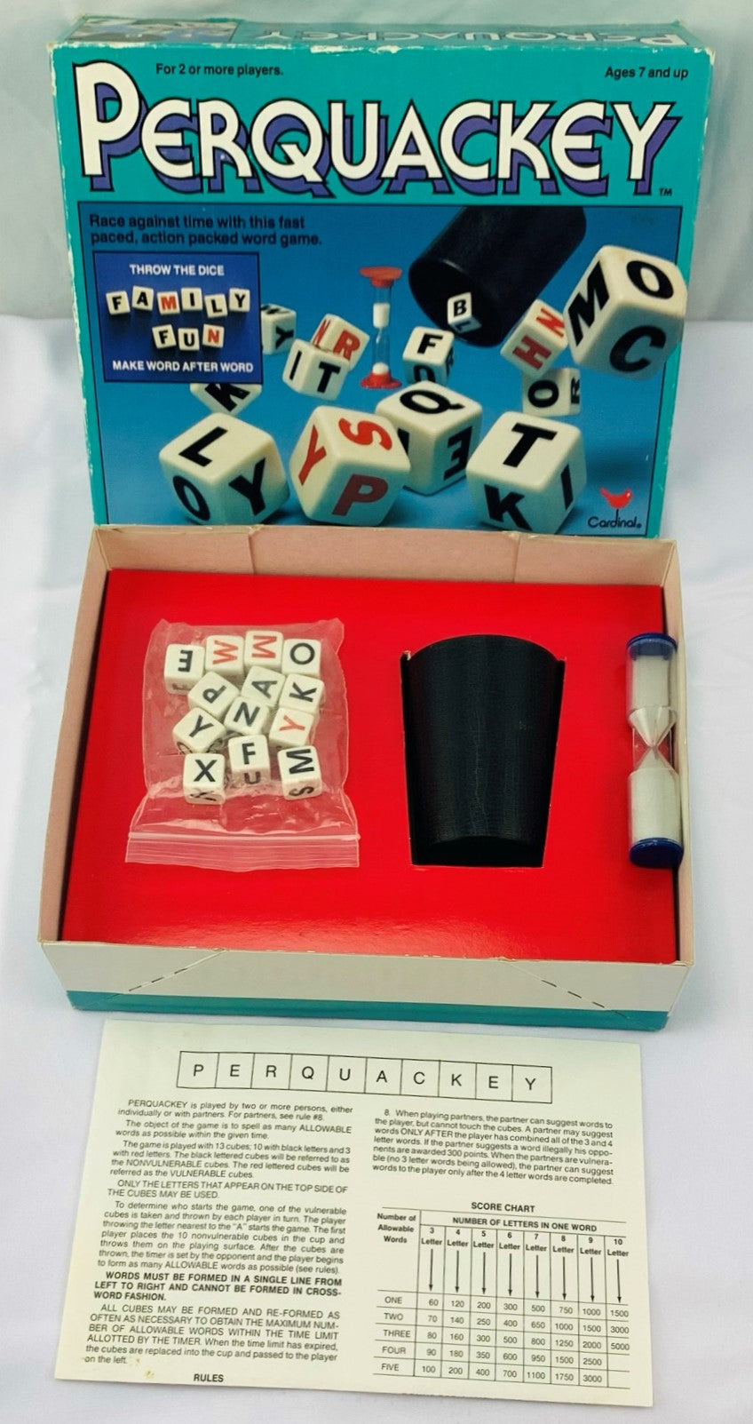 Perquackey Game - 1990 - Cardinal - Great Condition