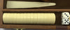 Backgammon Game 15" x 10" Brown Case - Complete - Great Condition