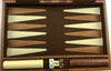 Backgammon Game 15" x 10" Brown Case - Complete - Great Condition