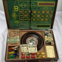 E.S. Lowe Game Case Horse Race, Backgammon, Chess, Checkers - E.S. Lowe - Good Condition